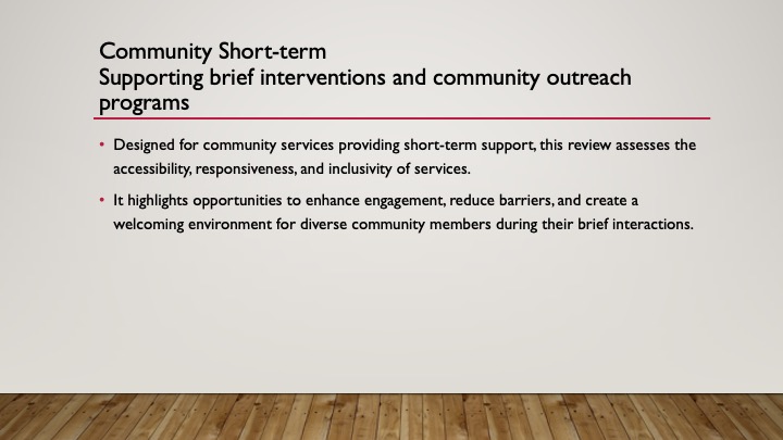 Community Short-Term