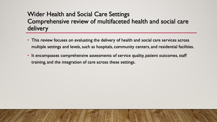 PLACE based health and social care systems